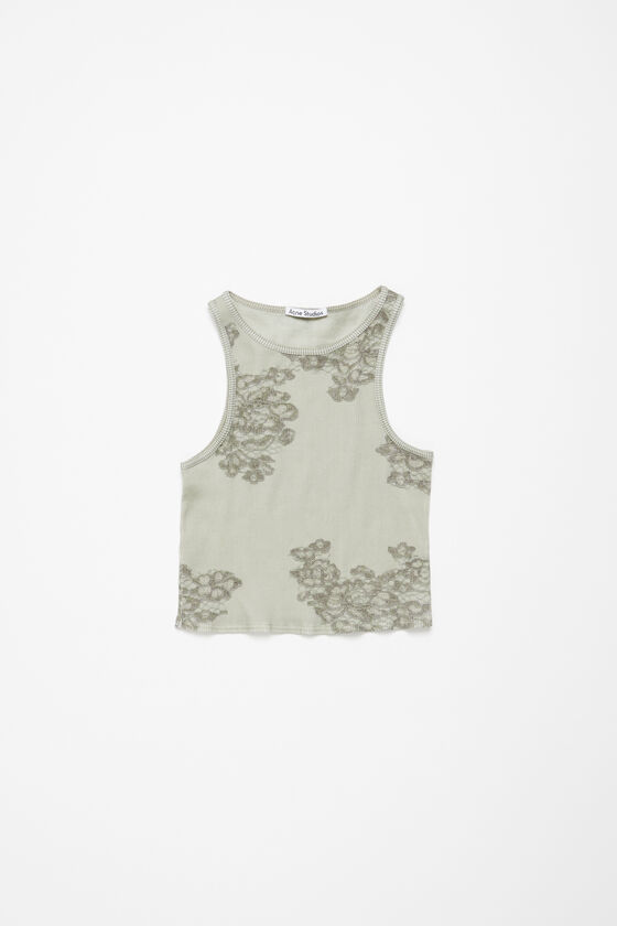 (image for) Unique Advantage Printed lace tank top